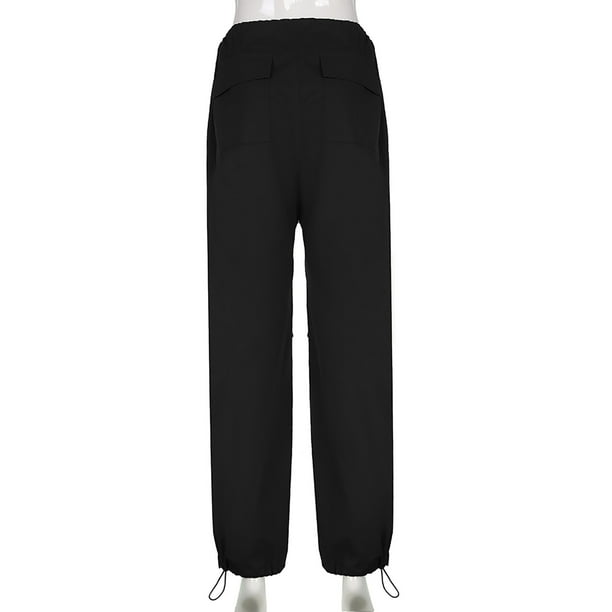 Pantalones largos negros / Pantalones de algodón slim fit / Pantalones de  mujer cotidianos / Ropa de mujer urbana / Pantalones de bolsillo exterior / Pantalones  negros extravagantes -  México