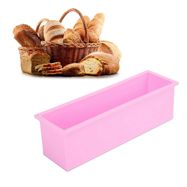 Sanbege Molde de jabón para pan, molde de silicona rectangular grande de 12  pulgadas, herramienta de fabricación de remolinos para jabón de bricolaje