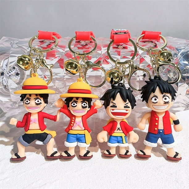 LLavero de una pieza de Anime japonés, mono de dibujos animados D. Llavero  Luffy, muñeca, mochila, colgante, llavero de coche, adornos, regalos de  joyería xuanjing unisex