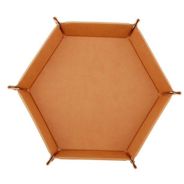 Bandeja para dados de 2 piezas, soporte rodante hexagonal para