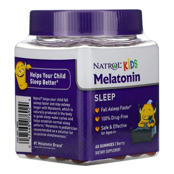 Melatonina Niños Natrol 1mg - 60 Gomitas Natrol MelatoninaKids-60