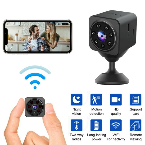 2MP HD 1080P Mini cámara WiFi Cámara de vigilancia con micrófono  incorporado Monitor de bebé para el hogar