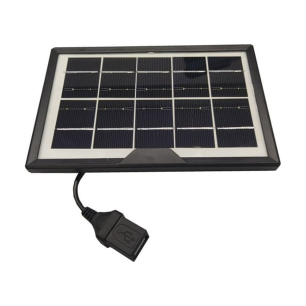 Panel solar USB 5V 1.8W Generador de cargador solar portátil al aire libre  para teléfono celular Tmvgtek Oficina Multiescena Multifunción