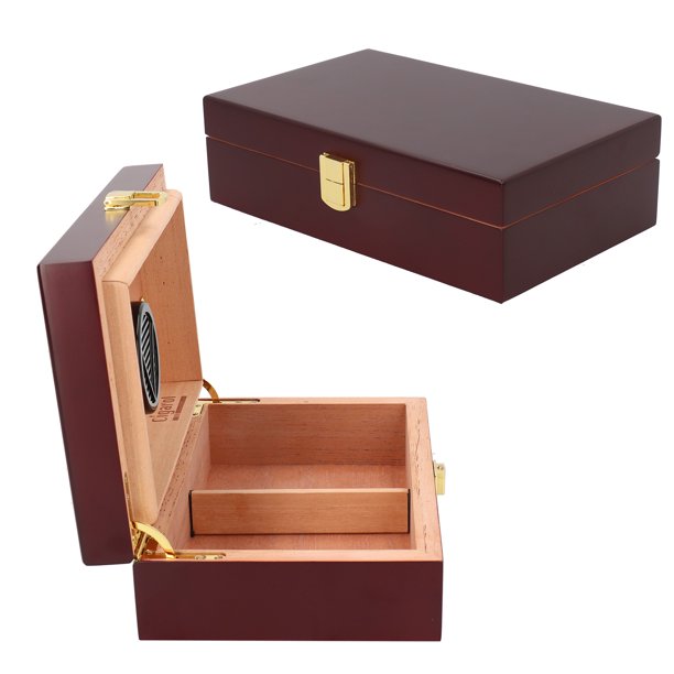 Caja de puros de madera elegante decorativa para pequeños cigarros