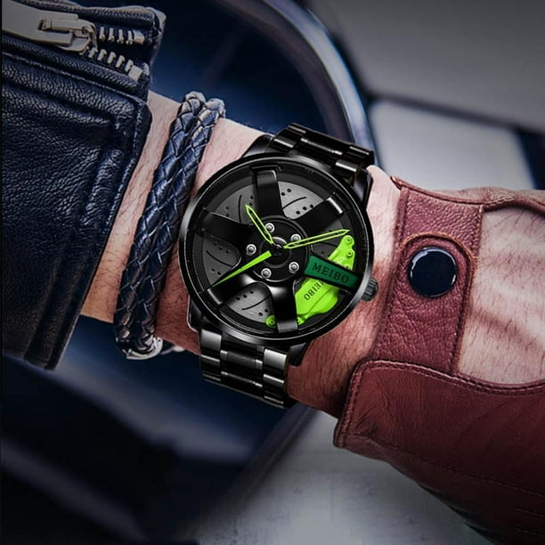 Reloj Hombre Deportivo Forma De Rin Automotriz