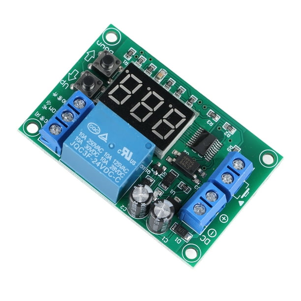Módulo de relé temporizador ajuste de botón de placa de controlador de relé  12V para uso industrial
