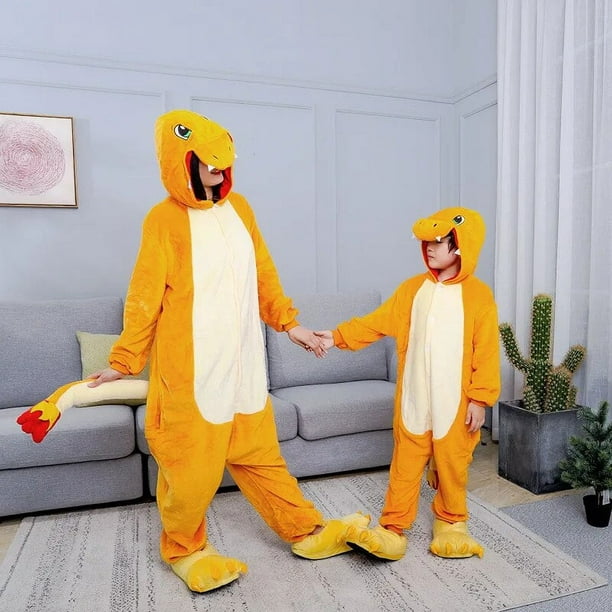 Pijama Enterito Disfraz Pikachu Para Niños Y Adulto Invierno