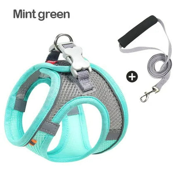 MADDEN Dog Cat Harness Vest Chest Rope Set Reflective Breathable Adjustable Pet  Harness for Small Medium Dogs Outdoor Walking ShopWise Round