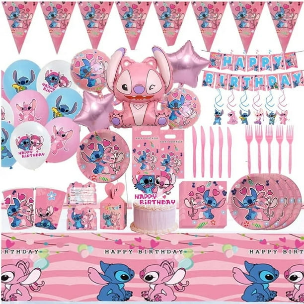 Lilo and Stitch - Globos de fiesta de Lilo y Stitch para decoración de  fiesta de cumpleaños, baby shower