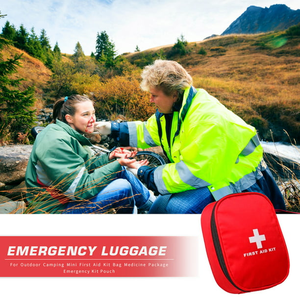 Mini bolsa de botiquín de primeros auxilios Paquete de medicina de viaje al  aire libre Organizador de botiquín de emergencia