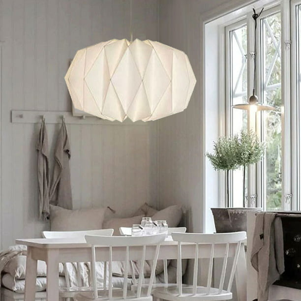 Lámpara de Techo Colgante Moderna Nórdica de Papel Origami, Ideal para  Salas de Estar y Dormitorios por Ehuebsd