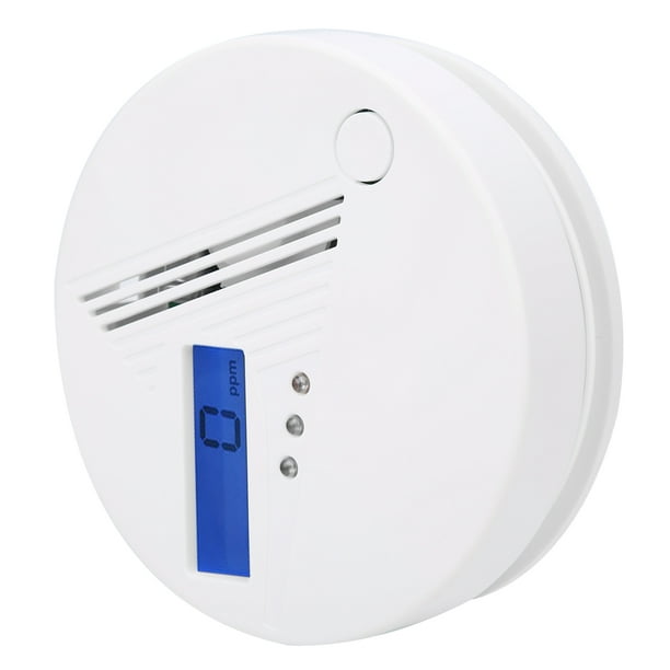 Detector de humo y monóxido de carbono detectores de humo Detector de co2  Alarma de zumbador independiente Sin radiación para cocina y baño para  interiores
