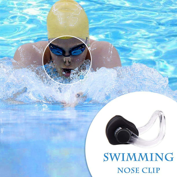 Clip de nariz de natación con cuerda, cómodos tapones de látex suaves para  niños y adultos, color beige neutro