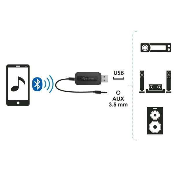 Receptor de Audio Steren POD-143 con Bluetooth