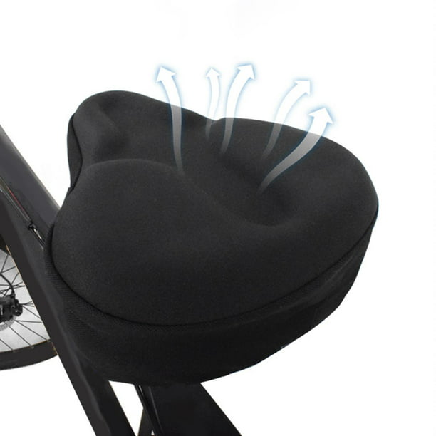 BARWING Cojín de asiento de bicicleta, funda acolchada de gel para asiento  de bicicleta estática para mujer, cómoda, 11.5 x 9.5 pulgadas, accesorios