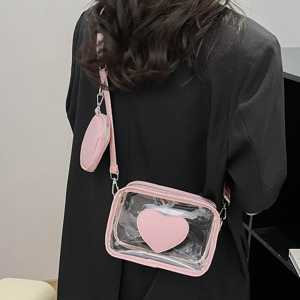 Compre ¡oferta! Bolso Transparente De Hombro De Pvc Con Forma De Amor Para  Mujer- y Bolso De Hombro De Pvc de China