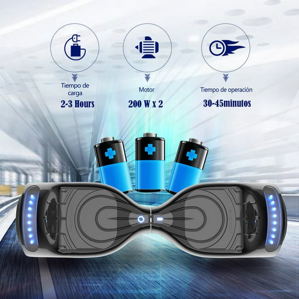 HOVERSTAR Bluetooth Hoverboard, LBW12A Color cromado o monopatín eléctrico  de piel impresa con ruedas intermitentes LED HOVERSTAR LBW12A