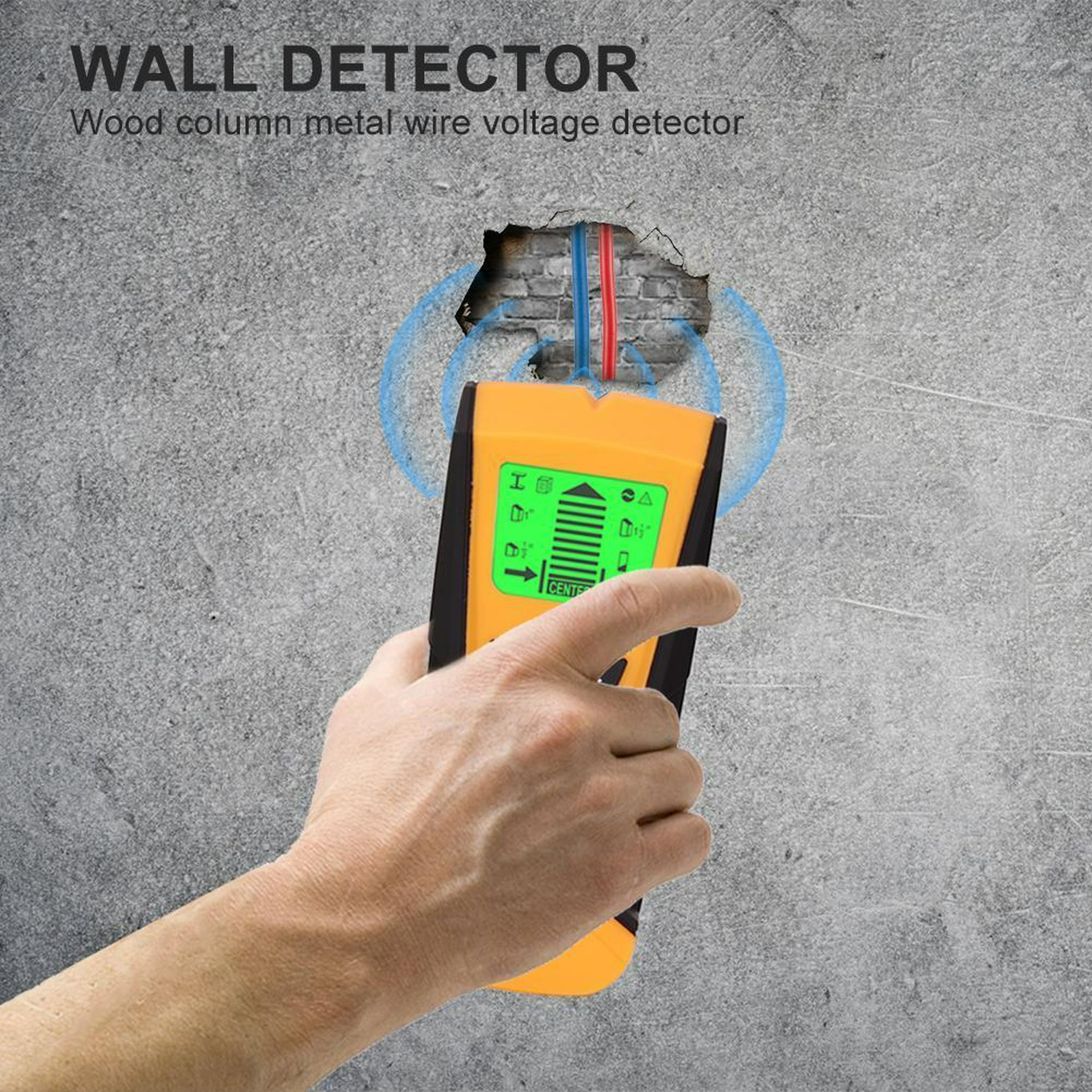 Buscador de metales Detector de metales 3 en 1 Detección de cables de metal  Detector de cables en vivo Detector de pared Detector de pared Buscador de  caja eléctrica