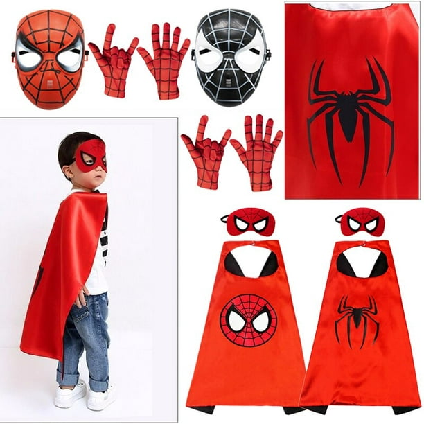Máscaras de superhéroe para niños, Cosplay de Spiderman, Navidad,  Halloween, fiesta de cumpleaños, regalo de fieltro