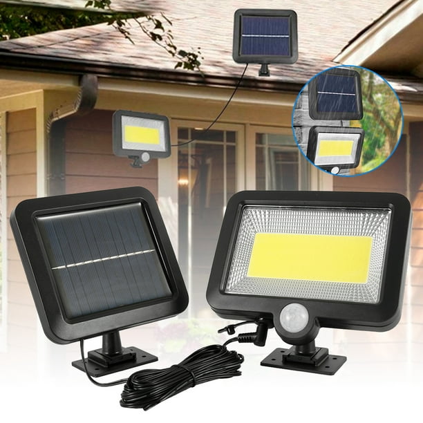 Pack X2 Lampara Solar Led Luz Sensor Exterior Jardin 100 Led