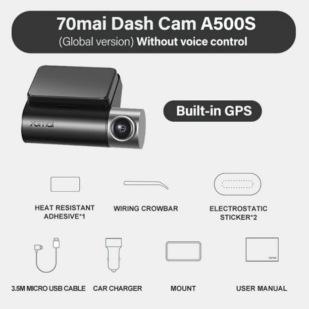 Cámara Coche GPS 70mai A500S Xiaomi