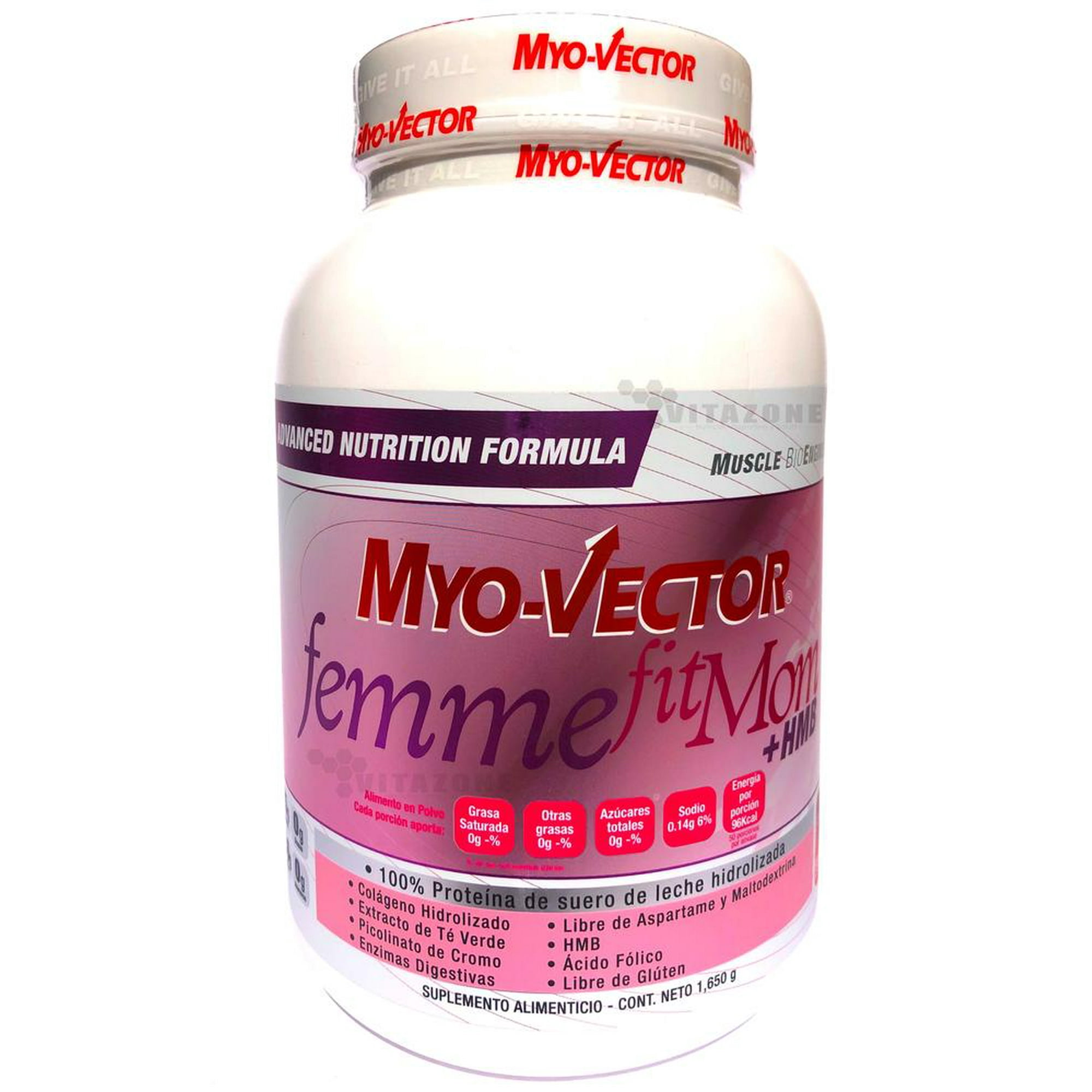 Myo Vector Femme/ Proteína de Suero de Leche Hidrolizada/ Colágeno  Hidrolizado/ Savage Strawberry