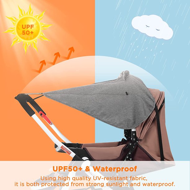  Parasol para cochecito de bebé, protección solar para