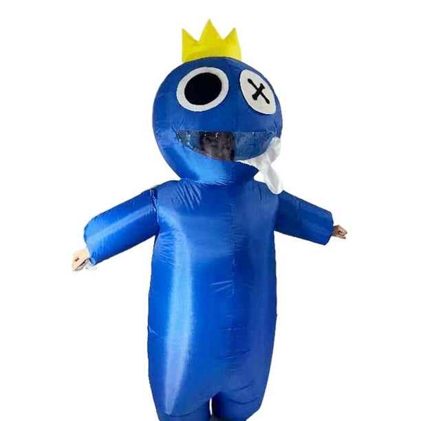 Blue Rainbow Friends Costume Inflatable Child Kids Girl Men Adults