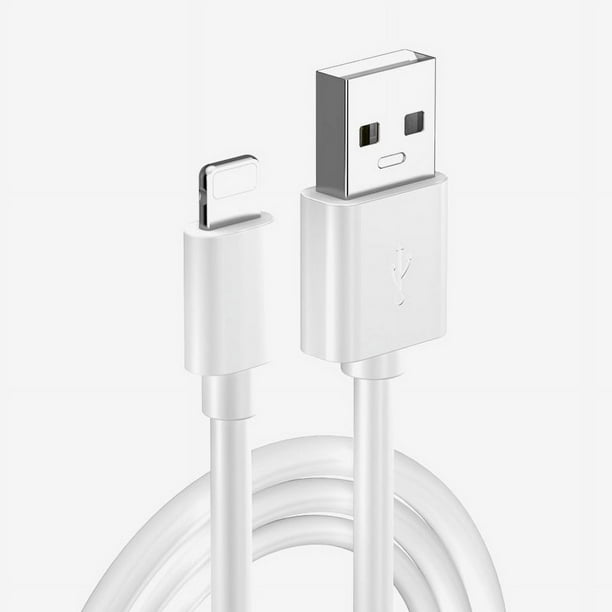  Paquete de 1 cargador original de Apple [certificado MFi de  Apple], cable Lightning a USB compatible con iPhone Xs  Max/Xr/Xs/X/8/7/6s/6plus/5s, iPad Pro/Air/Mini, iPod Touch (blanco 2M/6.6  pies) : Electrónica