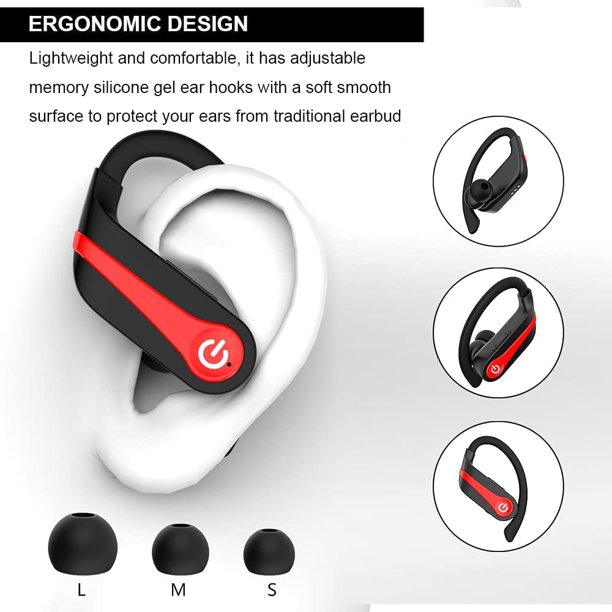 Auriculares Deportivos Inalámbricos IP7 con Bluetooth 5.1 y 40