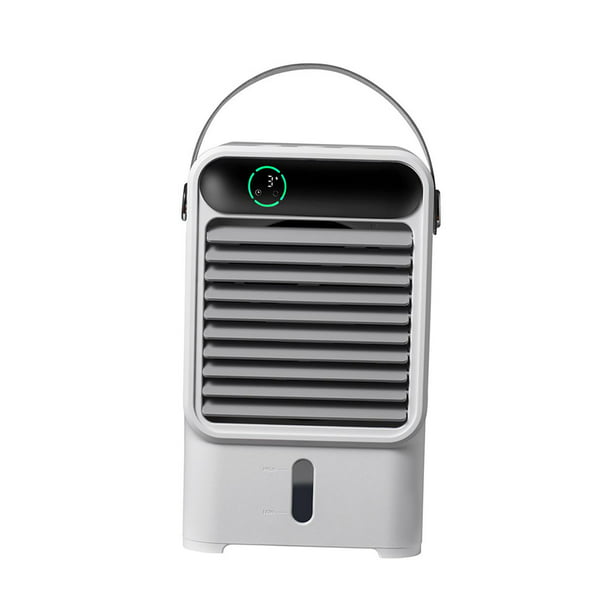 Enfriador de aire Personal, Mini aire acondicionado portátil silencioso  Retro, purificador de humidificador de aire evaporativo de 400ml con 7  Soledad Mini aire acondicionado