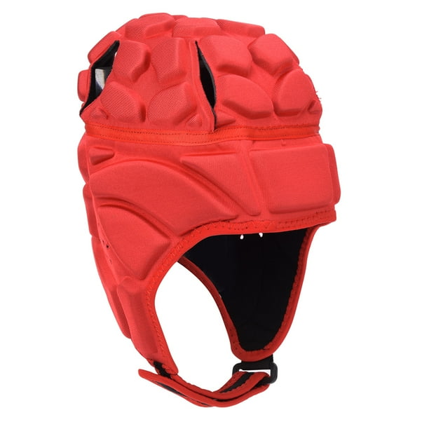 Casco de Rugby Rojo con Protector