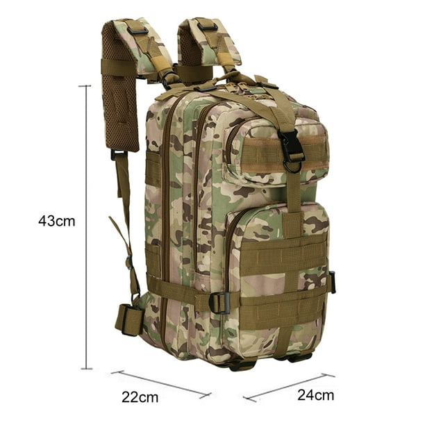 Mochila para deportes al aire libre 25L Mochila grande 600D Oxford Molle  (camuflaje CP) Hugtrwg Para Estrenar