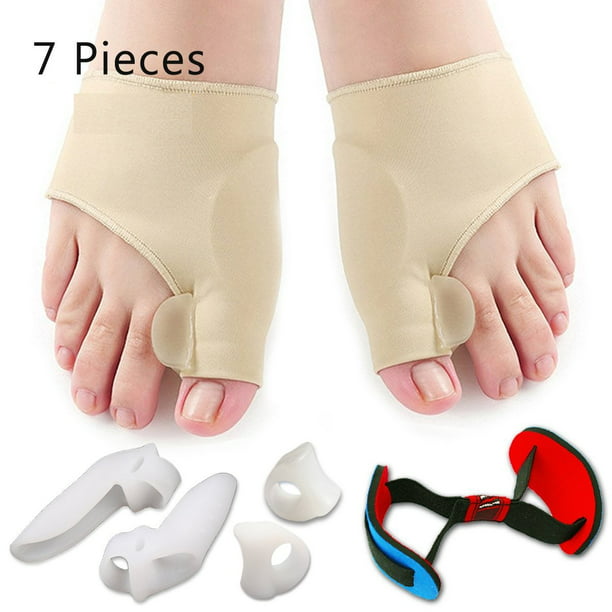 6 pares de calcetines de alivio de juanetes para mujer, separador de dedos,  calcetines de alineación de dedos para corrección de juanetes, calcetines