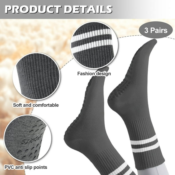 Guardurnaity 3 pares de calcetines de Pilates para mujer mejoran el  equilibrio y la flexibilidad con Guardurnaity