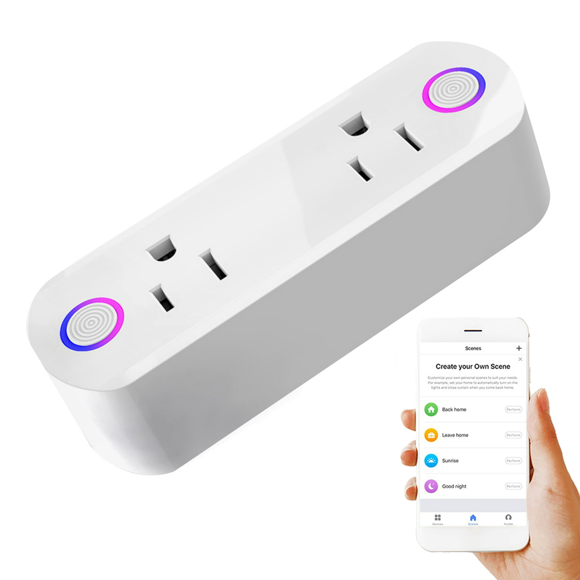 Interruptor Inteligente Wifi Smart 10a Con 2 Salidas Dual