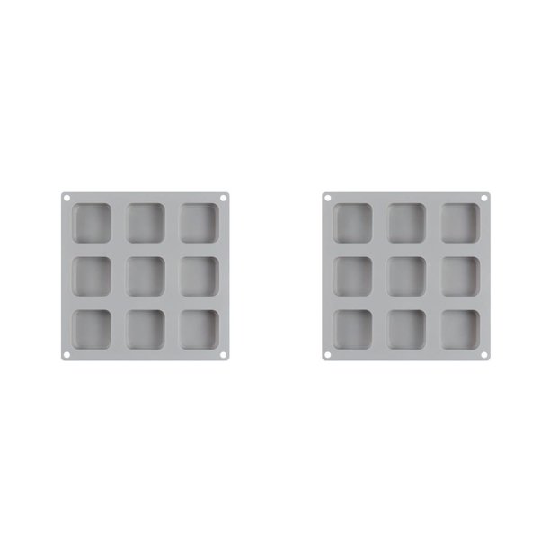 silicone square 9 cavity mold