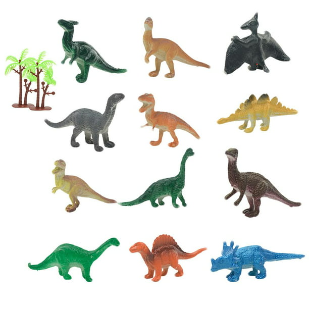 Dinosaurios Juguetes Modelo Realista Dinosaurio 14 Piezas para Chicas  Sunnimix Figuras de dinosau