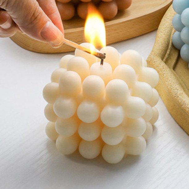 1 Vela Aromaterapia Decoración Hogar, Vela Burbuja Cubo , Velas