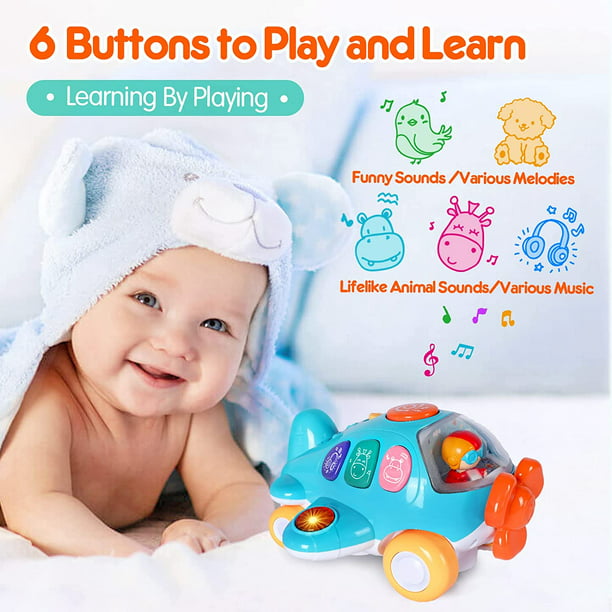 Juguetes bebe 12 - 18 meses juguetes electronicos avion juguetes para 1 año  juguetes para niños y niñas juguetes musicales 1 - 3 años juguetes  educativos juguetes para 1 año juguetes para gateadores JAMW Sencillez