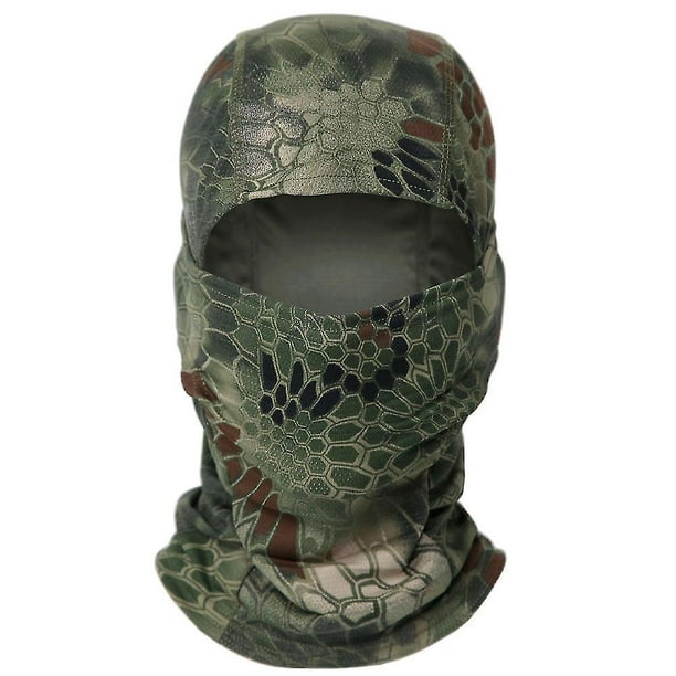 Pasamontañas táctico militar Snood Neck Warmer Camo Army Face Mask Cover -  Python Jungle Kuyhfg Sin marca