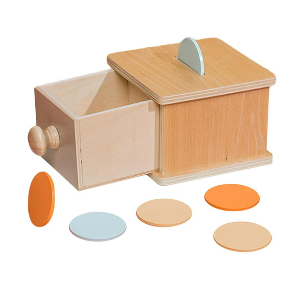 Juguetes educativos montessori de madera para niños que aprenden temprano en