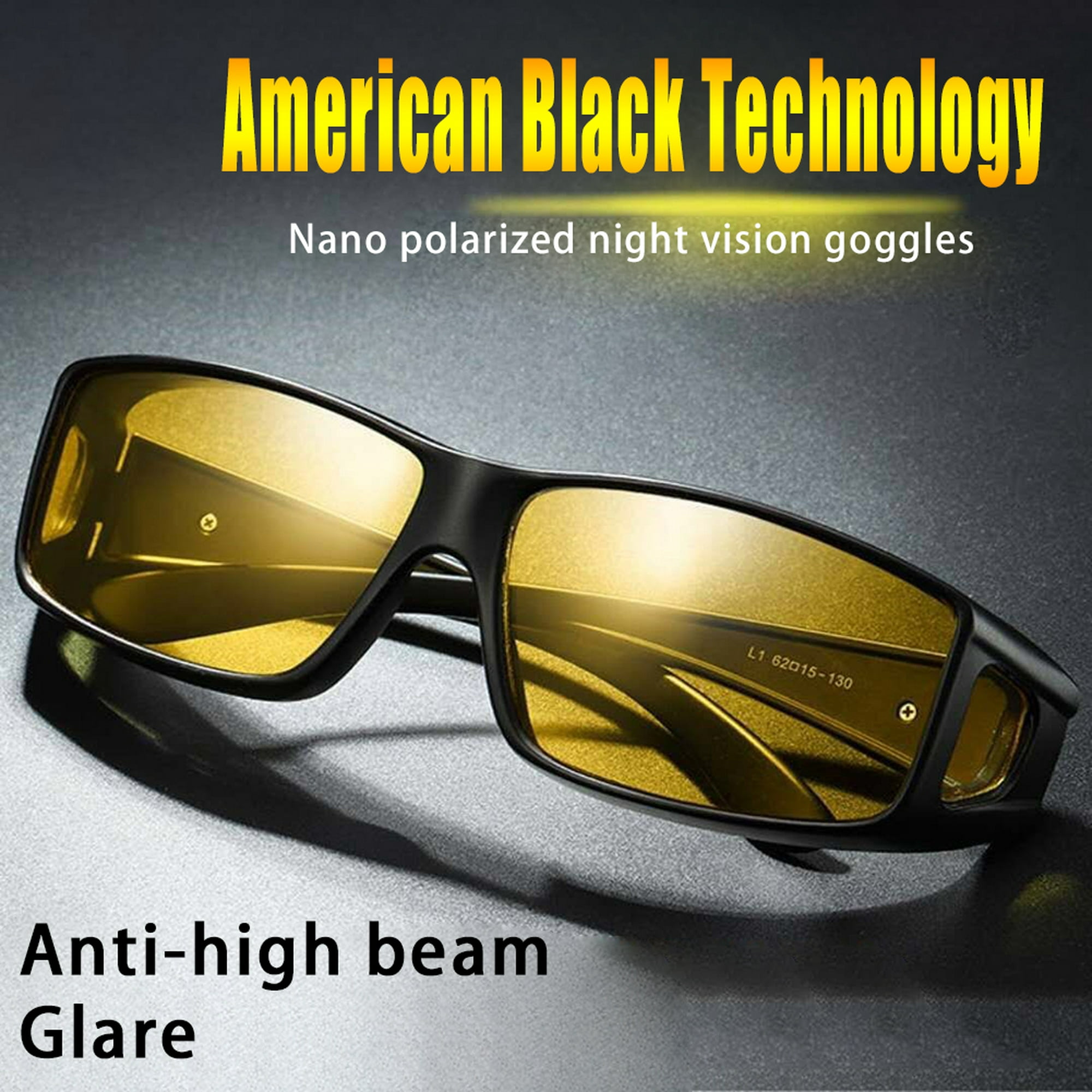 🔥Paquete de 2 lentes 😎unisex HD para conducción NOCTURNA🌛 y de SOL🌞  UV400 que se ajustan sobre las gafas antirreflejos.🔥