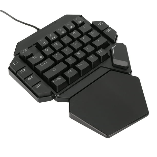 Teclado con una mano, Teclado con una mano 35 Teclado pequeño para juegos  Medio teclado diseñado para durar