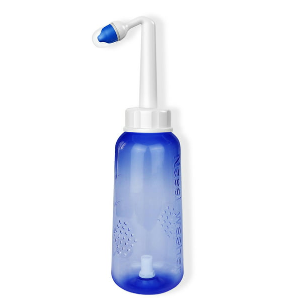 Jumpingount Neti Pot, botella transparente de resina sinusal a presión de  plástico recargable, irrigador Nasal para adultos y niños, cuidado 2piezas