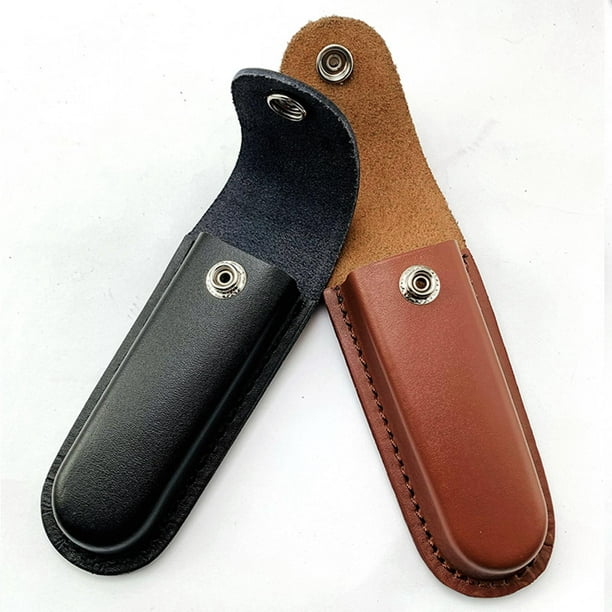 Funda de Cuero para Cuchillos,Funda de Cuero para Hoja de Cuchillo,Funda de  Cuchillo, Funda de Cuero Suave con Trabilla para Cinturón : :  Deportes y aire libre