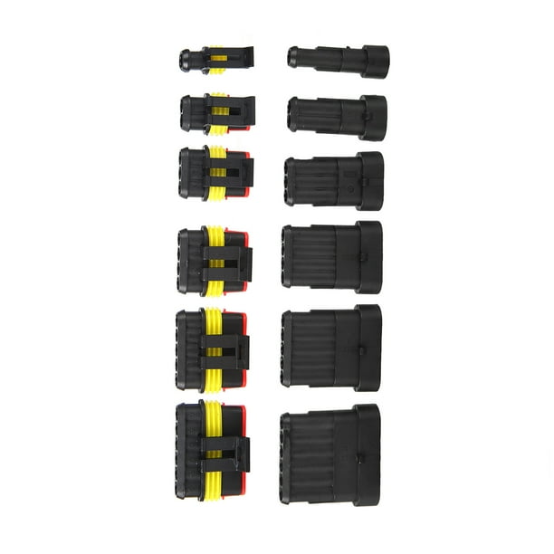 Conjunto de conectores eléctricos para coche, kit de 2 pines, disponibles 1/ 2/3/4/5/