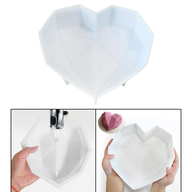  Aebor Paquete de 4 moldes de silicona con forma de corazón de  amor, molde de pastel en forma de corazón, bandeja para hornear pastelería,  molde de silicona de 4/7/9/10 pulgadas, molde