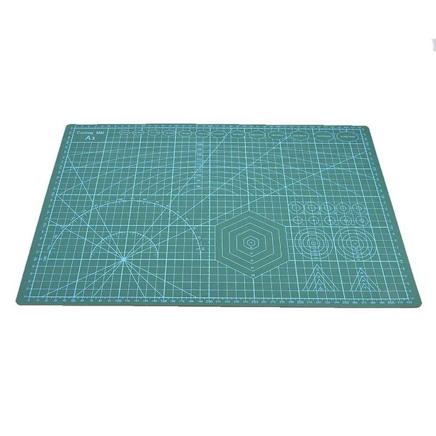 Tapete de corte Uchida, compatible con costos, color verde A3 de doble cara