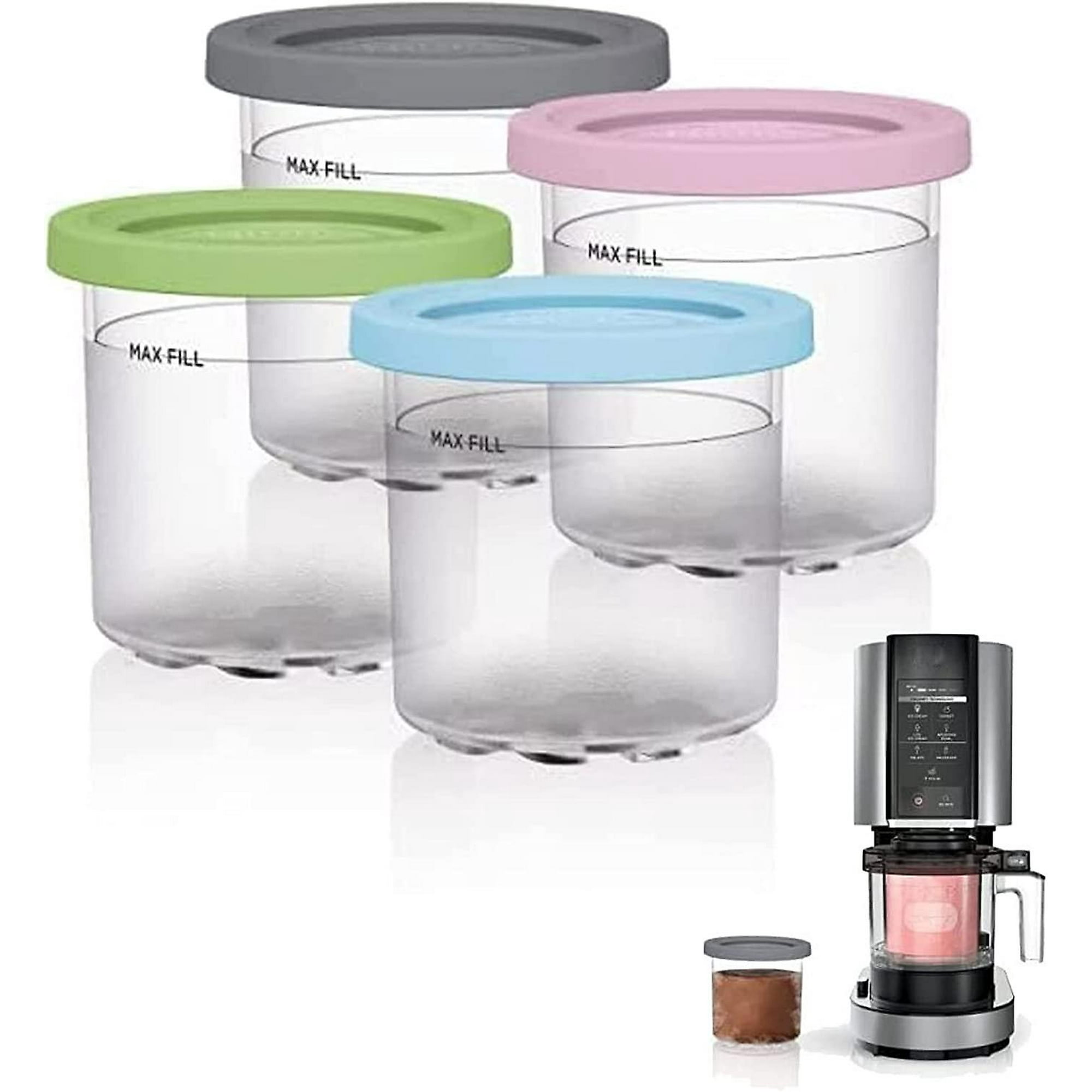 Pintas Creami Deluxe para máquina de helados Ninja Creami, 16 onzas, sin  BPA, aptas para lavavajillas, compatible con la serie NC301 NC300 NC299AMZ  – Yaxa Colombia